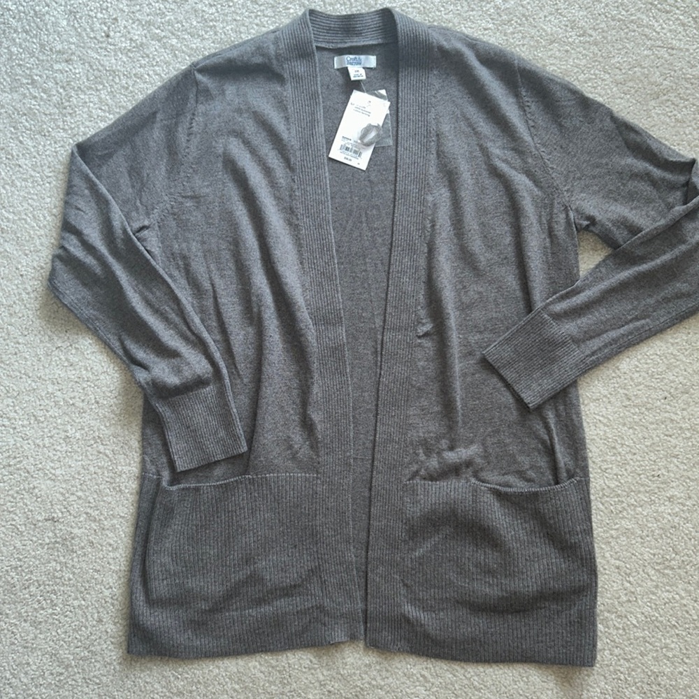 Open front cardigan size M Petite NWT